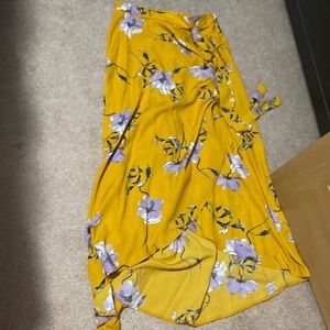Yellow Flowered Skirt